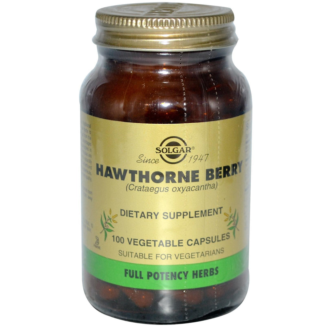 Solgar, Hawthorn Berry, 100 Veggie Capsules - Dietary Supplement