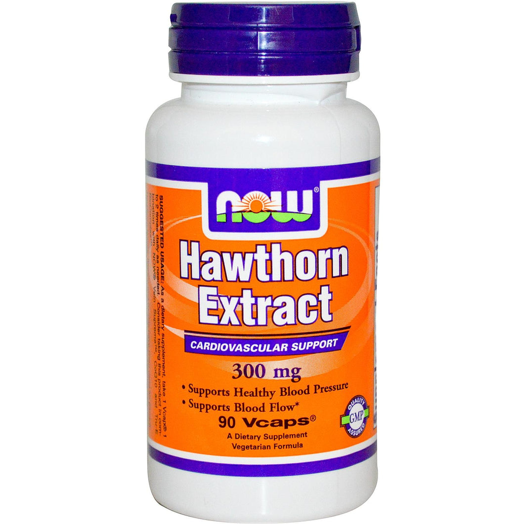 Now Foods, Hawthorn Extract, 300 mg, 90 VCaps - Dietary Supplement