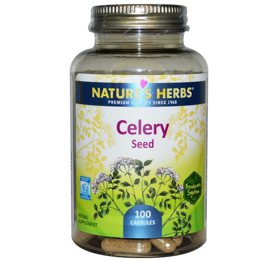 Nature's Herbs, Celery Seed, 100 Capsules - Herbal Supplement