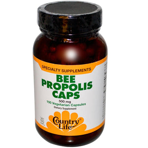 Country Life, Bee Propolis Caps, 500mg, 100 Veggie Caps