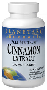 Planetary Herbals, Full Spectrum Cinnamon Extract, 200 mg, 120 Tablets