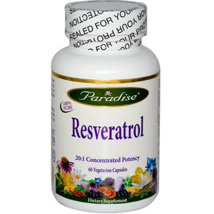 Paradise Herbs Resveratrol 60 Veggie Capsules - Dietary Supplement