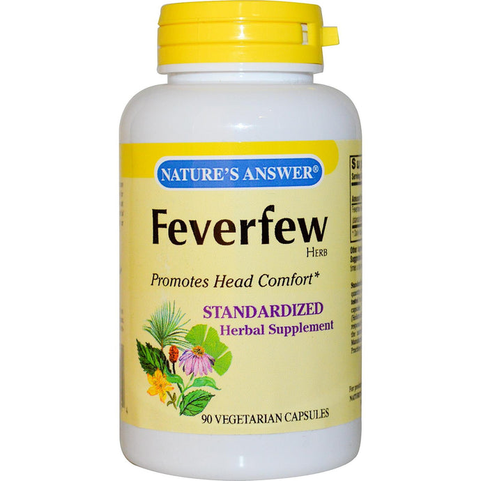 Nature's Answer Feverfew Standardised Herb 90 Veggie Capsules