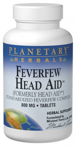 Planetary Herbals Feverfew Head Aid 615 mg 100 Tablets