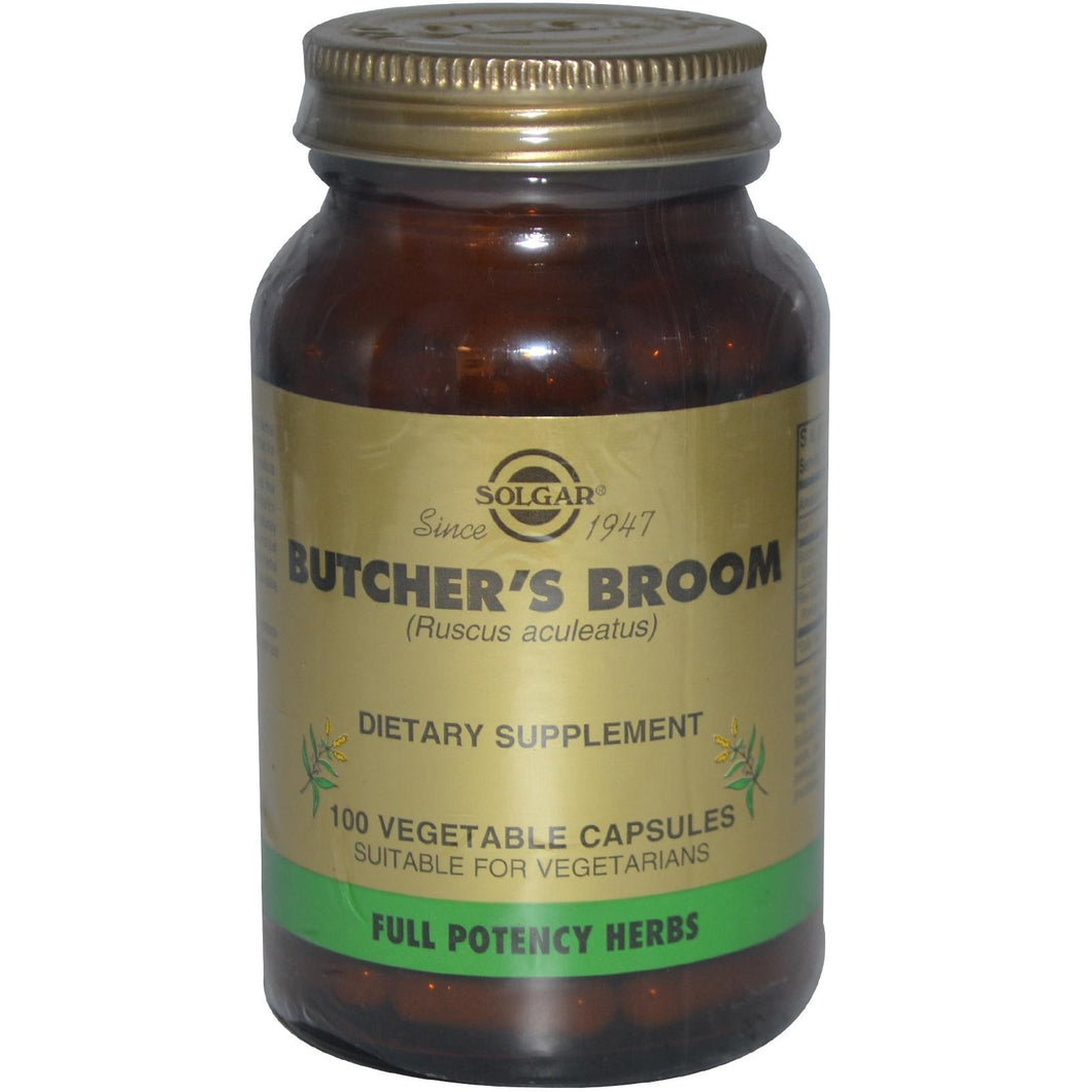Solgar Butcher's Broom 100 Veggie Capsules - Dietary Supplement