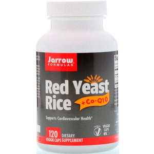Jarrow Formulas Red Yeast Rice + Co-Q10, 120 Veggie Caps
