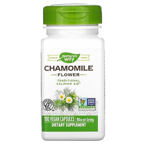 Nature's Way Chamomile Flower 700mg 100 Vegan Capsules