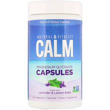 Load image into Gallery viewer, Natural Vitality Calm Magnesium Glycinate Capsules 180 Vegetarian Capsules