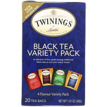 Load image into Gallery viewer, Twinings Black Tea Variety Pack 20 Tea Bags 1.41 oz (40g)