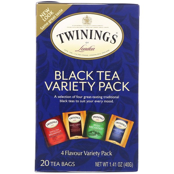 Twinings Black Tea Variety Pack 20 Tea Bags 1.41 oz (40g)
