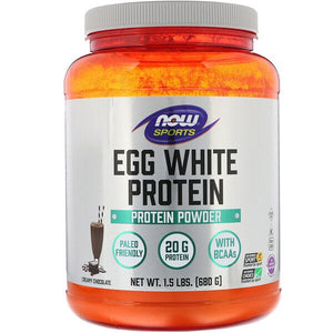 Now Foods Eggwhite Protein Creamy Chocolate 1.5 lbs (680g)