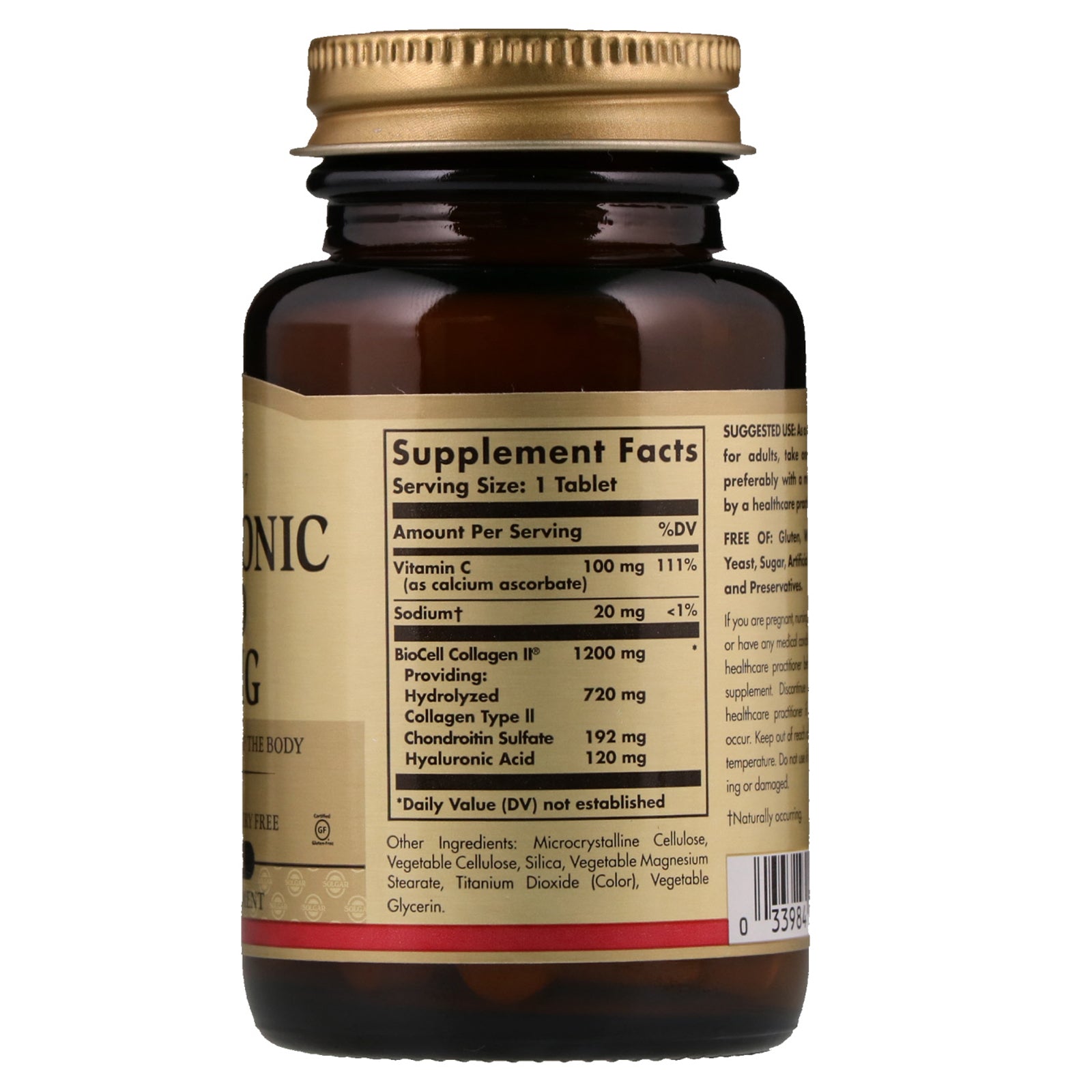 Solgar, Collagen Hyaluronic Acid Complex, 30 Tablets
