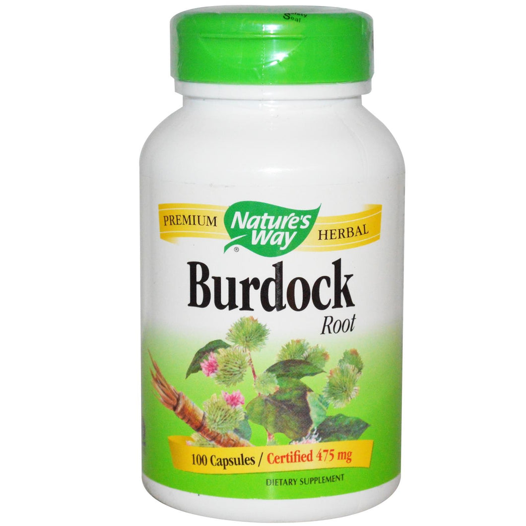 Nature's Way Burdock Root 475 mg 100 Capsules - Dietary Supplement