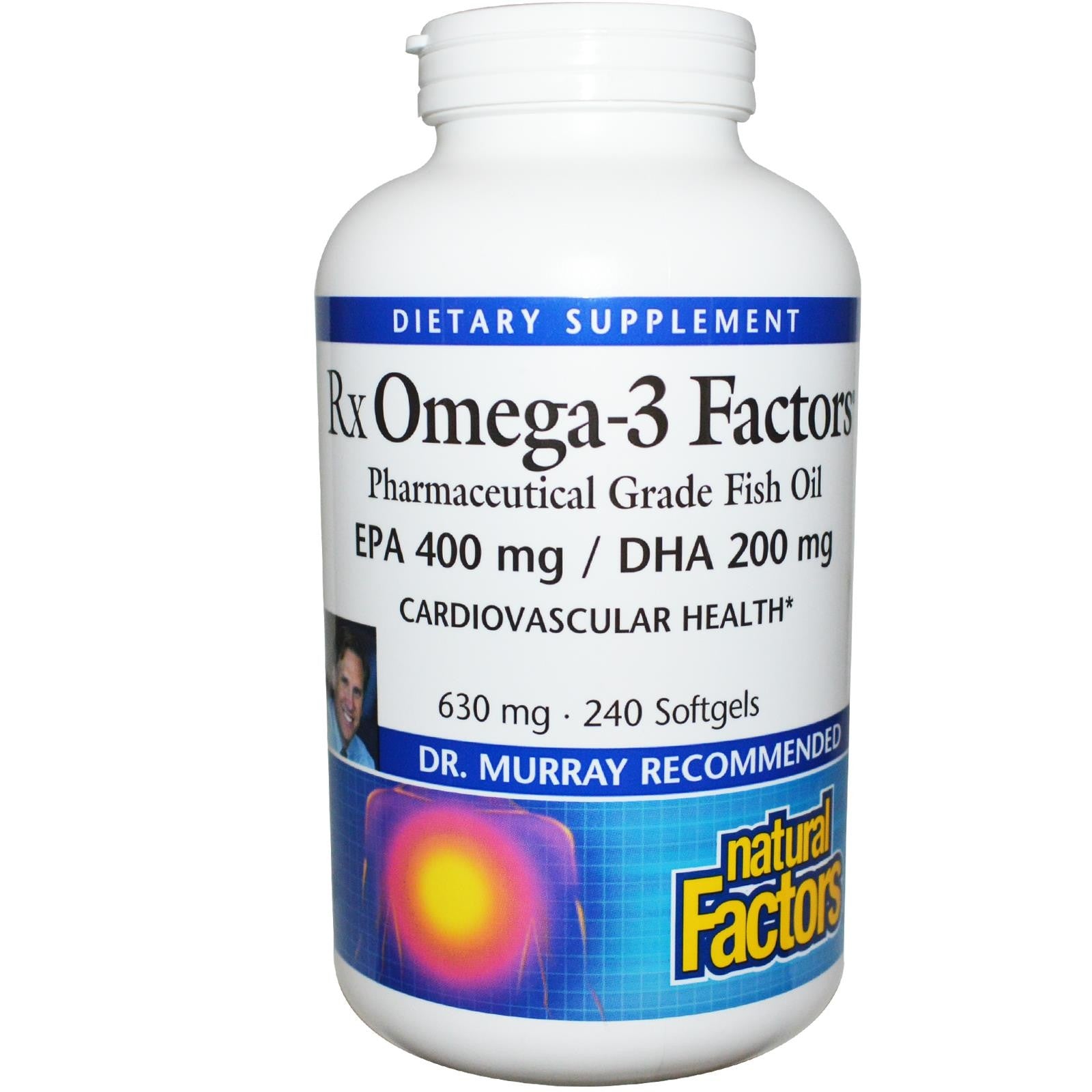 Natural Factors Rx Omega-3 Factors 630 mg 240 Softgels