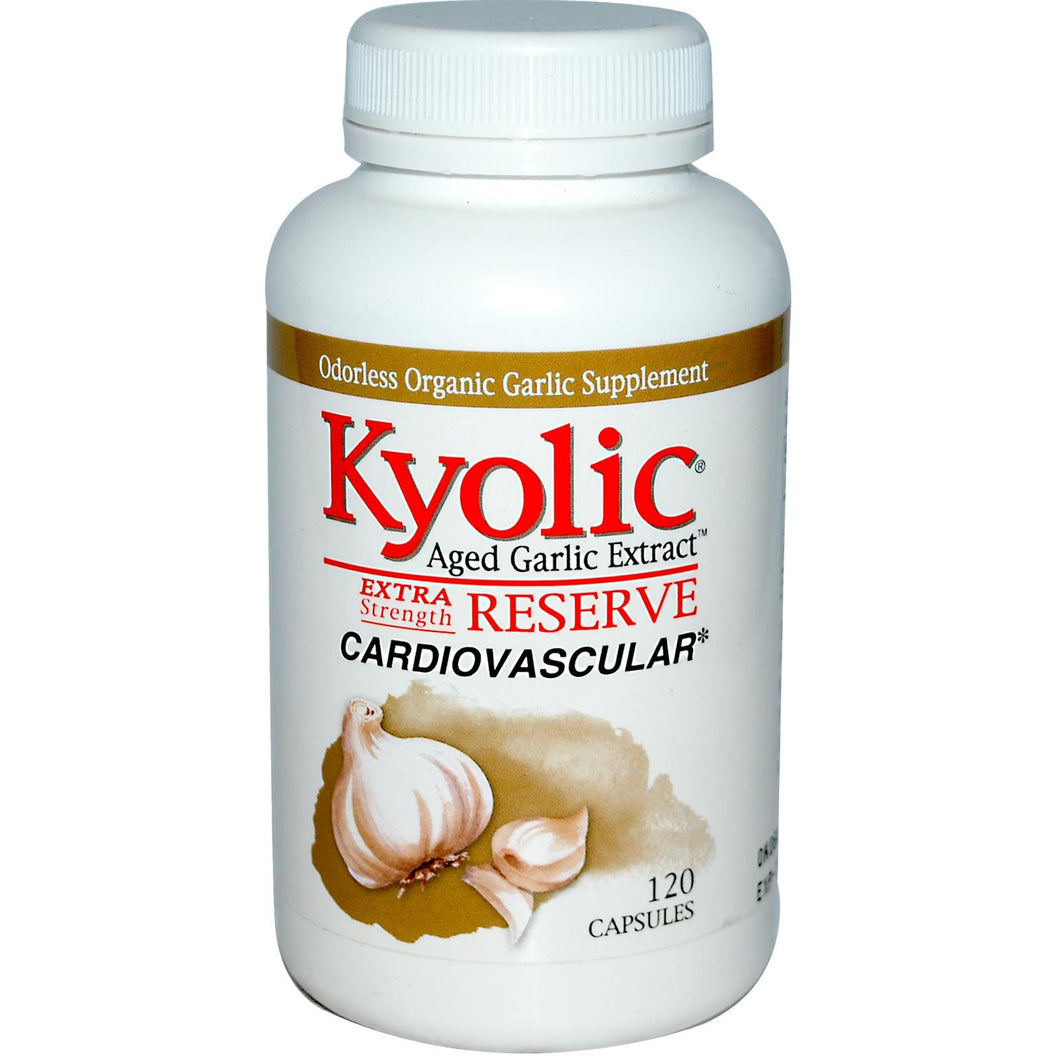 Wakunaga-Kyolic Aged Garlic Extract Extra Strength Reserve 120 Capsules