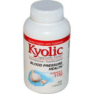 Wakunaga-Kyolic Aged Garlic Extract Blood Pressure Health Formula 109 160 Capsules