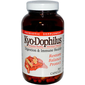 Wakunaga-Kyolic Kyo-Dophilus 360 Capsules - Probiotic Supplement