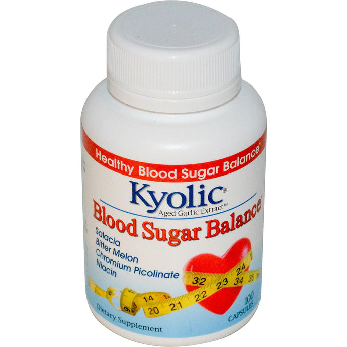 Wakunaga-Kyolic Aged Garlic Extract Blood Sugar Balance 100 Capsules