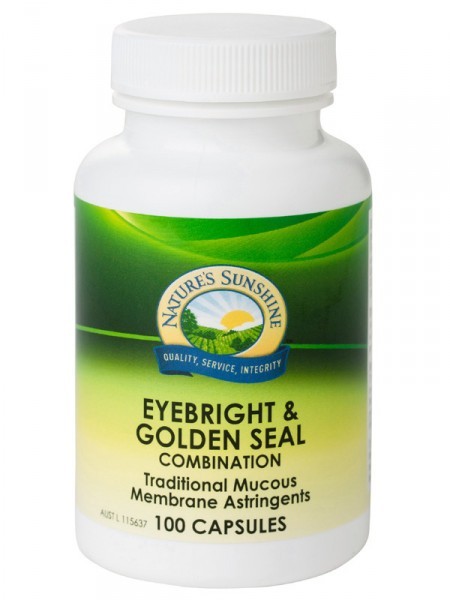 Nature's Sunshine Eyebright & Golden Seal Combination 100 Capsules
