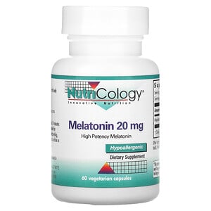 Nutricology Melatonin 20mg 60 Vegetarian Capsules