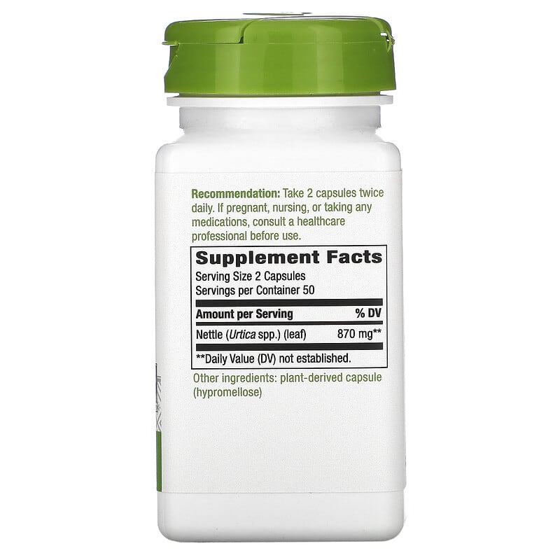Nature's Way, Nettle Leaf, 435 mg, 100 Vegan Capsules