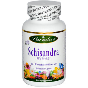 Paradise Herbs Schisandra 60 Veggie Capsules - Dietary Supplement