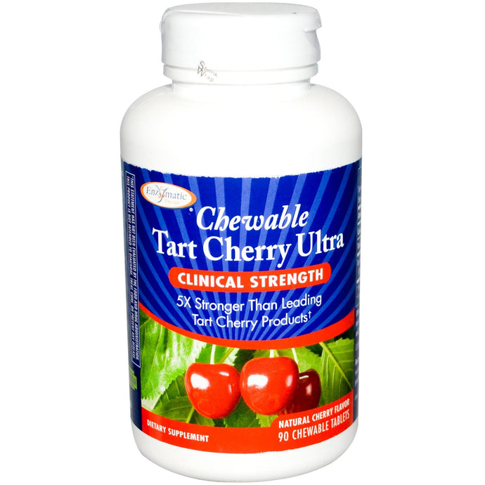 Enzymatic Therapy Tart Cherry Ultra Chewable Natural Cherry Flavour 90 Chewable Tablets