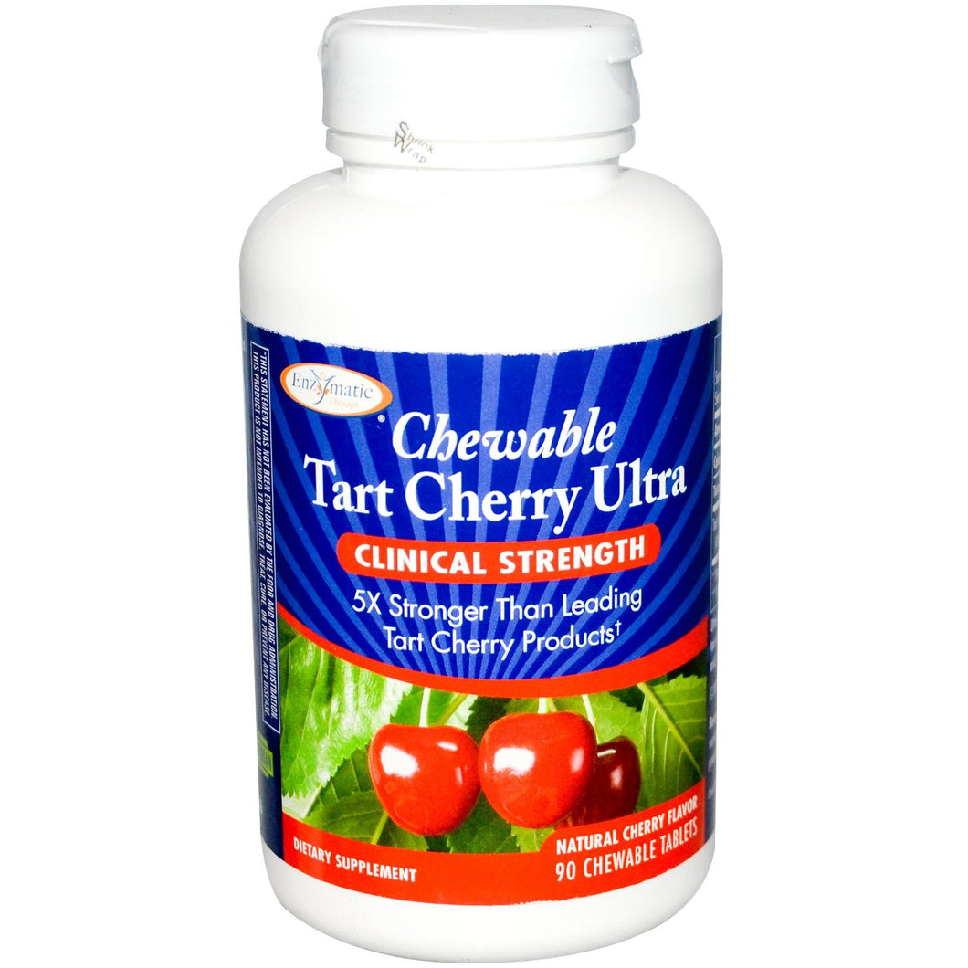 Enzymatic Therapy Tart Cherry Ultra Chewable Natural Cherry Flavour 90 Chewable Tablets