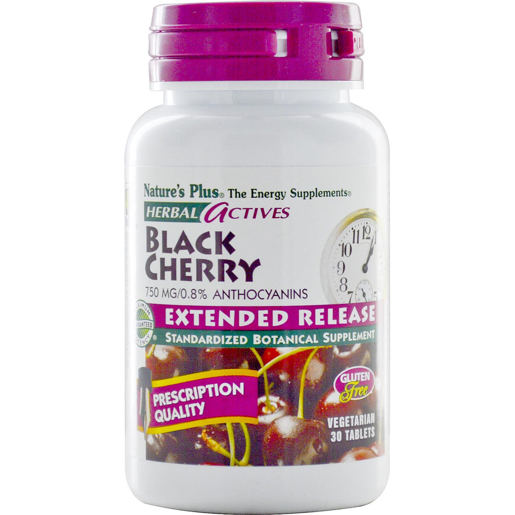 Nature's Plus Herbal Actives Black Cherry 750 mg 30 Tablets