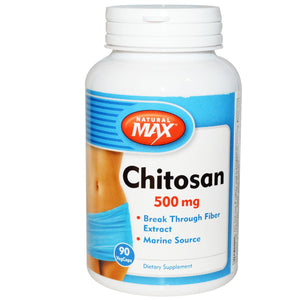 Natural Max Chitosan 500 mg 90 Veggie Caps - Dietary Supplement