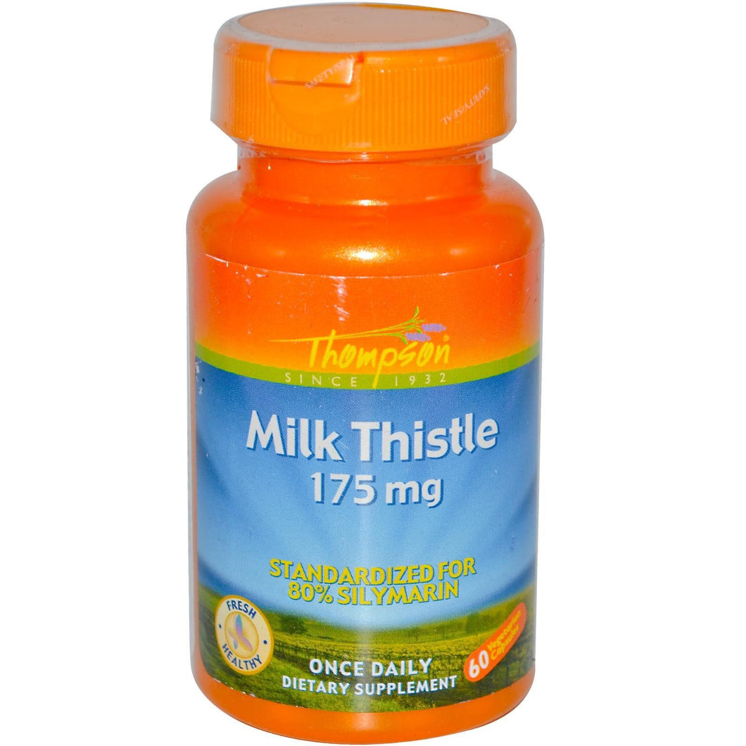 Thompson Milk Thistle 175 mg 60 Veggie Capsules - Dietary Supplement