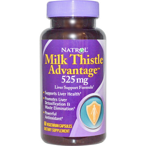 Natrol Milk Thistle Advantage 525mg 60 Veggie Capsules