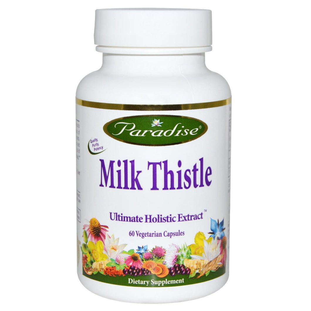 Paradise Herbs Milk Thistle 60 Veggie Capsules - Dietary Supplement
