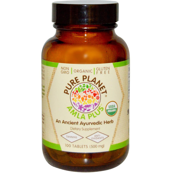 Pure Planet Amla Plus Organic Non GMO 500 mg 100 Tablets