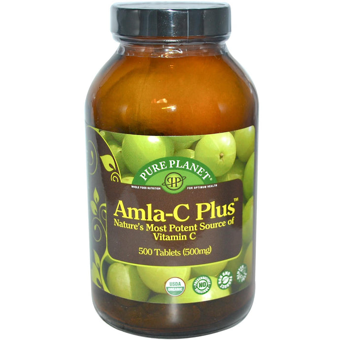 Pure Planet Amla-C Plus Non GMO 500 mg 500 Tablets