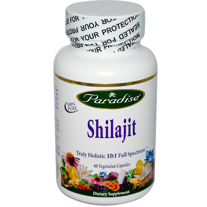 Paradise Herbs Shilajit 60 Veggie Capsules - Dietary Supplement