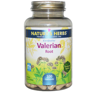 Nature's Herbs Valerian Root 100 Capsules - Herbal Supplement