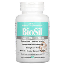 Load image into Gallery viewer, BioSil by Natural Factors Advanced Collagen Generator 60 Small Vegan Liquid Capsules