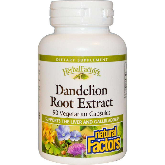 Natural Factors Dandelion Root Extract 90 Veggie Capsules