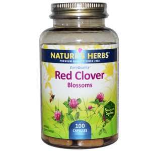Nature's Herbs Red Clover Blossom 100 Capsules - Herbal Supplement