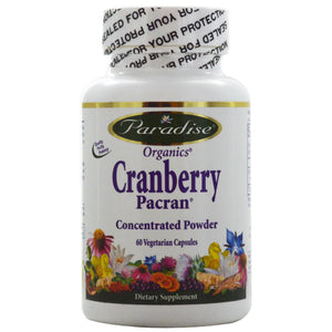 Paradise Herbs Organics Pacran Cranberry 60 Veggie Capsules