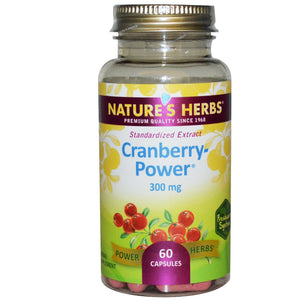 Nature's Herbs Cranberry-Power 300 mg 60 Capsules - Herbal Supplement