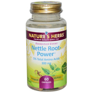 Nature's Herbs Nettle Root-Power 300 mg 60 Capsules