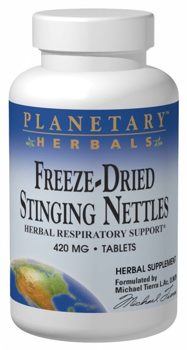Planetary Herbals Freeze-Dried Stinging Nettles 420 mg 60 Tablets