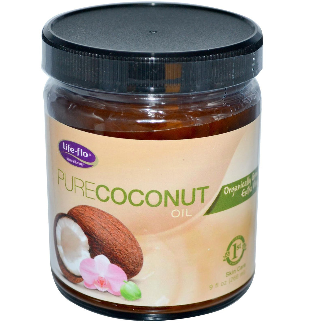 Life Flo Health Organic Pure Coconut Oil Skin Care 266 ml 9 fl oz