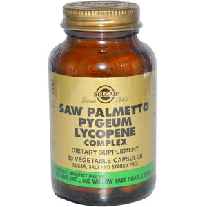 Solgar Saw Palmetto Pygeum Lycopene Complex 50 Veggie Capsules