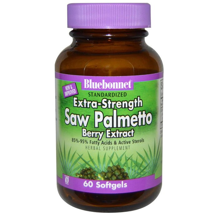 Bluebonnet Nutrition Standardised Extra-Strength Saw Palmetto Berry Extract 60 Softgels