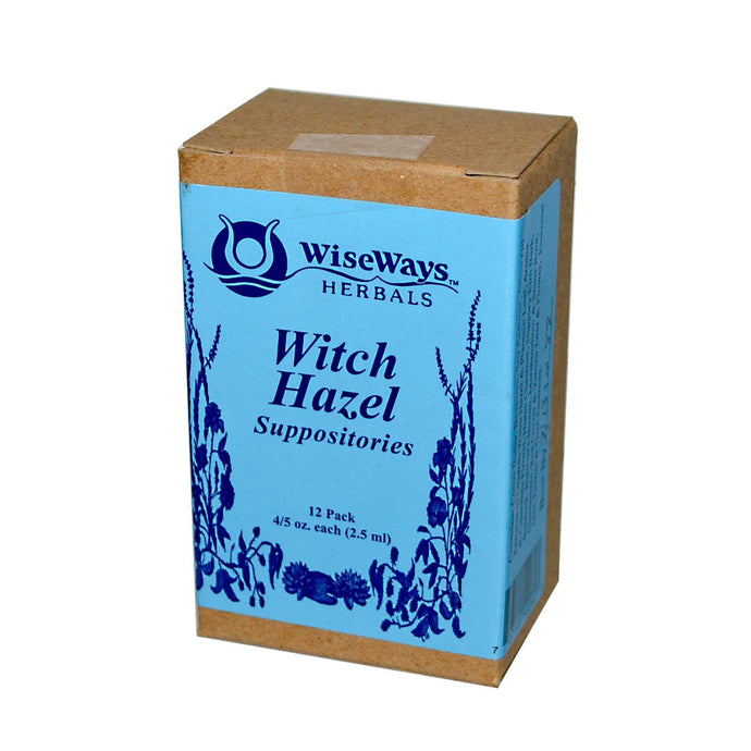 WiseWays Herbals LLC Witch Hazel Suppositories 12 Pack 2.5 ml Each