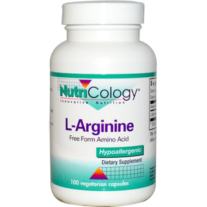 Nutricology L-Arginine 100 Veggie Capsules - Dietary Supplement