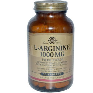Solgar L-Arginine 1000 mg 90 Tablets - Dietary Supplement